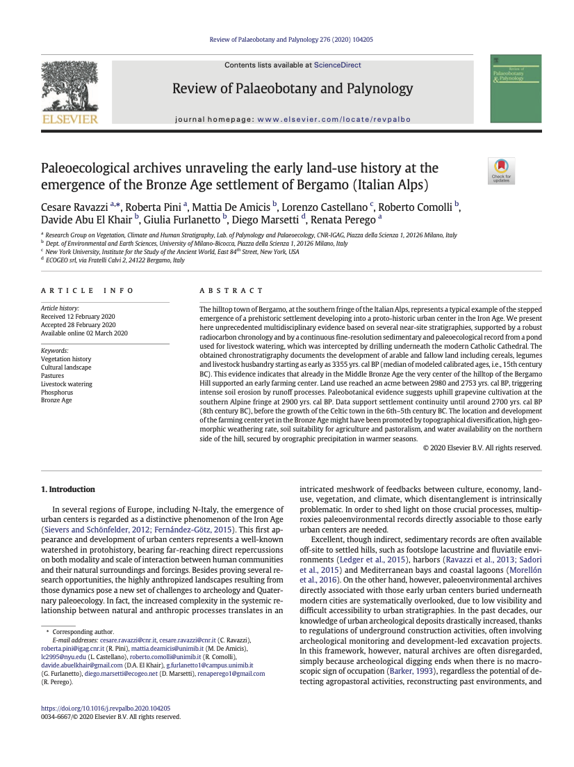 Paleoecological archives...